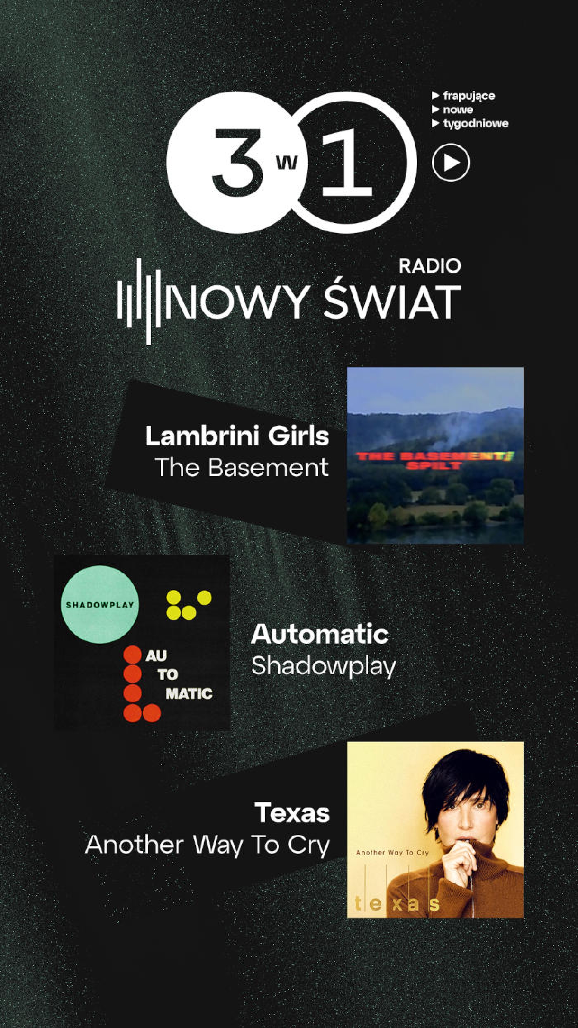 Muzyczne nowości tygodnia 26.10.2026 - 01.11.2026 w Radiu Nowy Świat